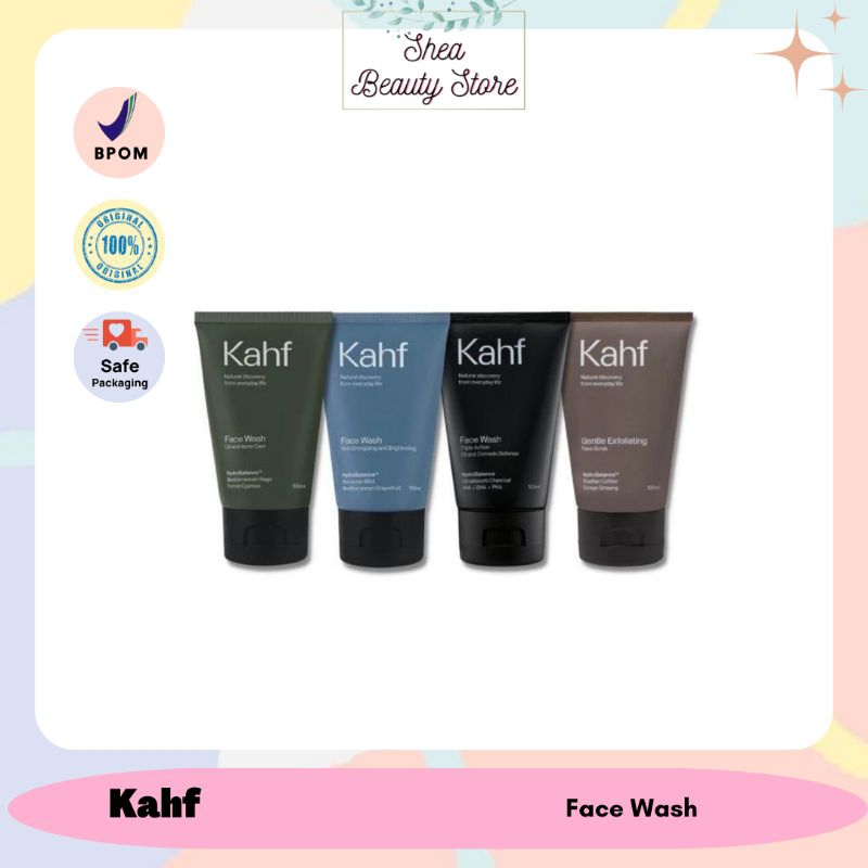 KAHF Face Wash & Face Scrub