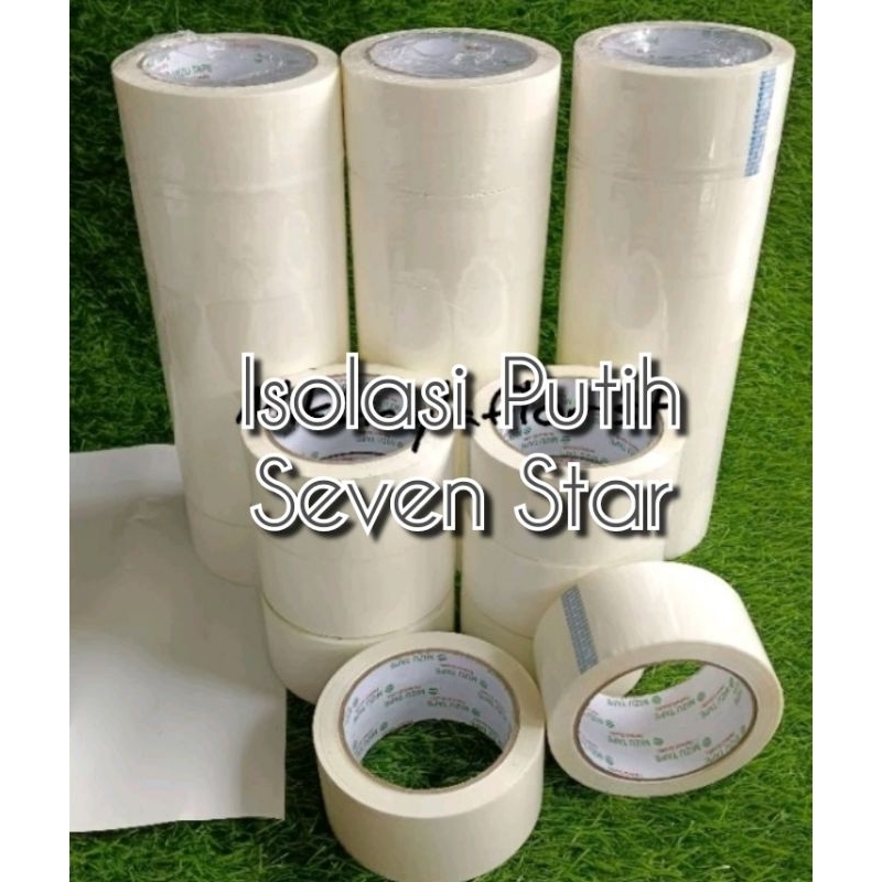 

( 1 roll / 1 pcs ) Plakban Putih / Plakban Dekorasi