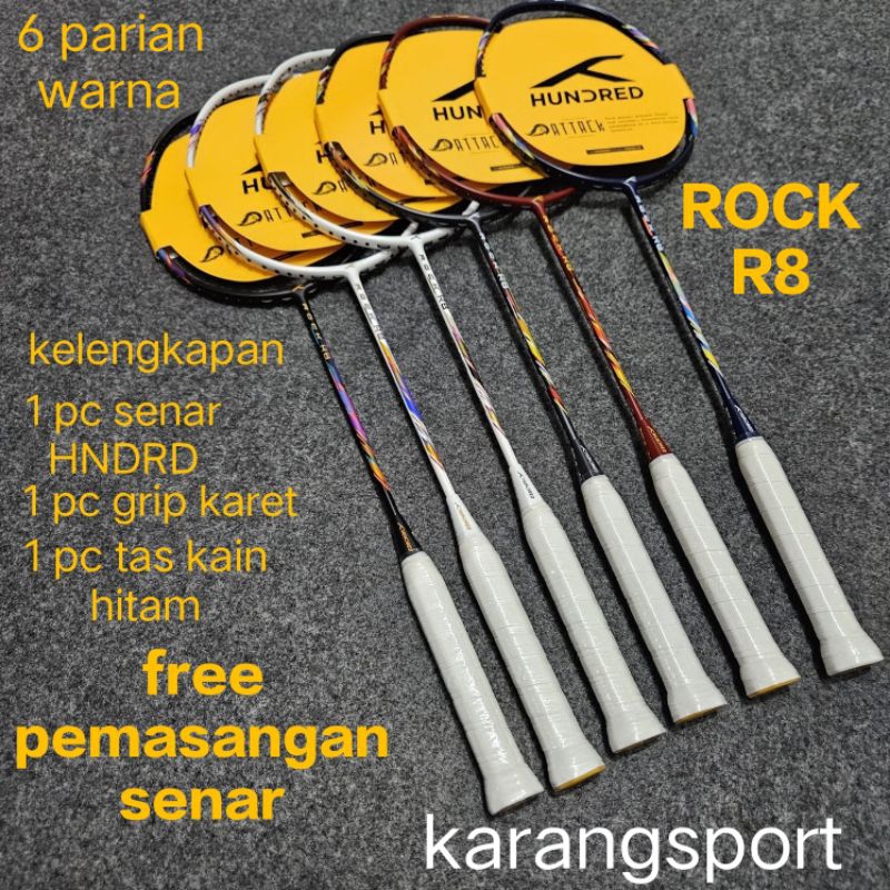 Raket badminton HUNDRED ROCK R8 ORIGINAL