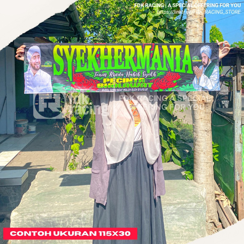 PR0M0 SPANDUK SYEKHERMANIA | SPANDUK SHOLAWAT | BANNER SYEKHERMANIA | BANNER SHOLAWAT | BANNER PLASTIK | SPANDUK PLASTIK