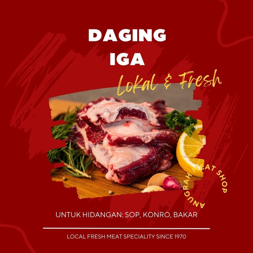 

Daging Iga Sapi Lokal Segar - Anugrah Meat Shop