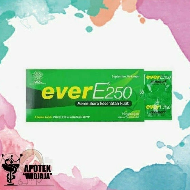 ever E vitamin everE 250iu 250 iu 6's 6kapsul 6 kapsul / strip