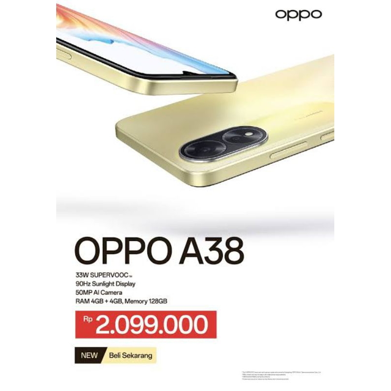 Oppo A38  Ram 4+4/128