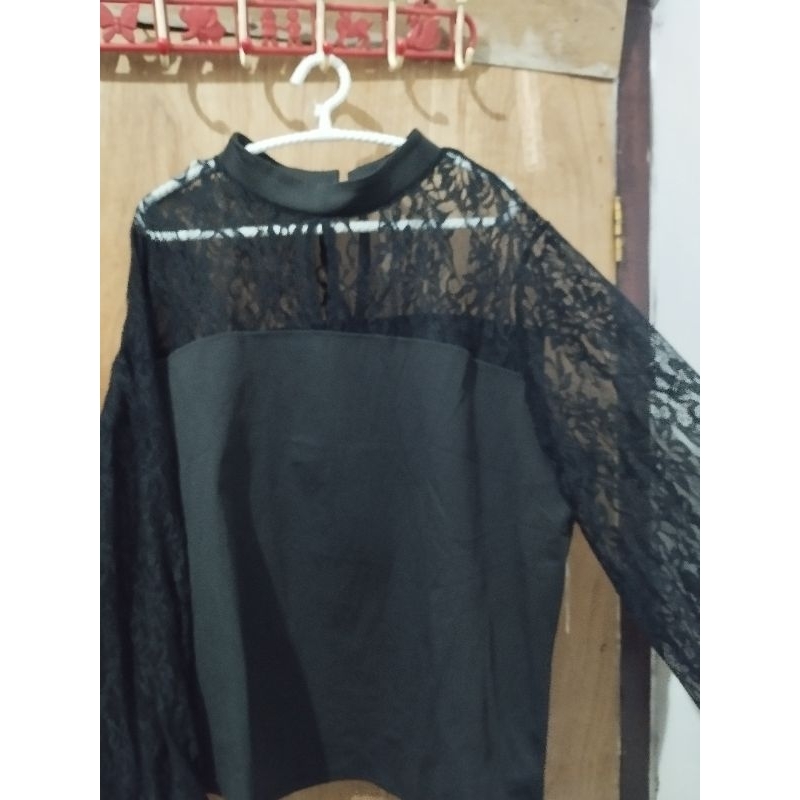 atasan shein curve brukat bigsize