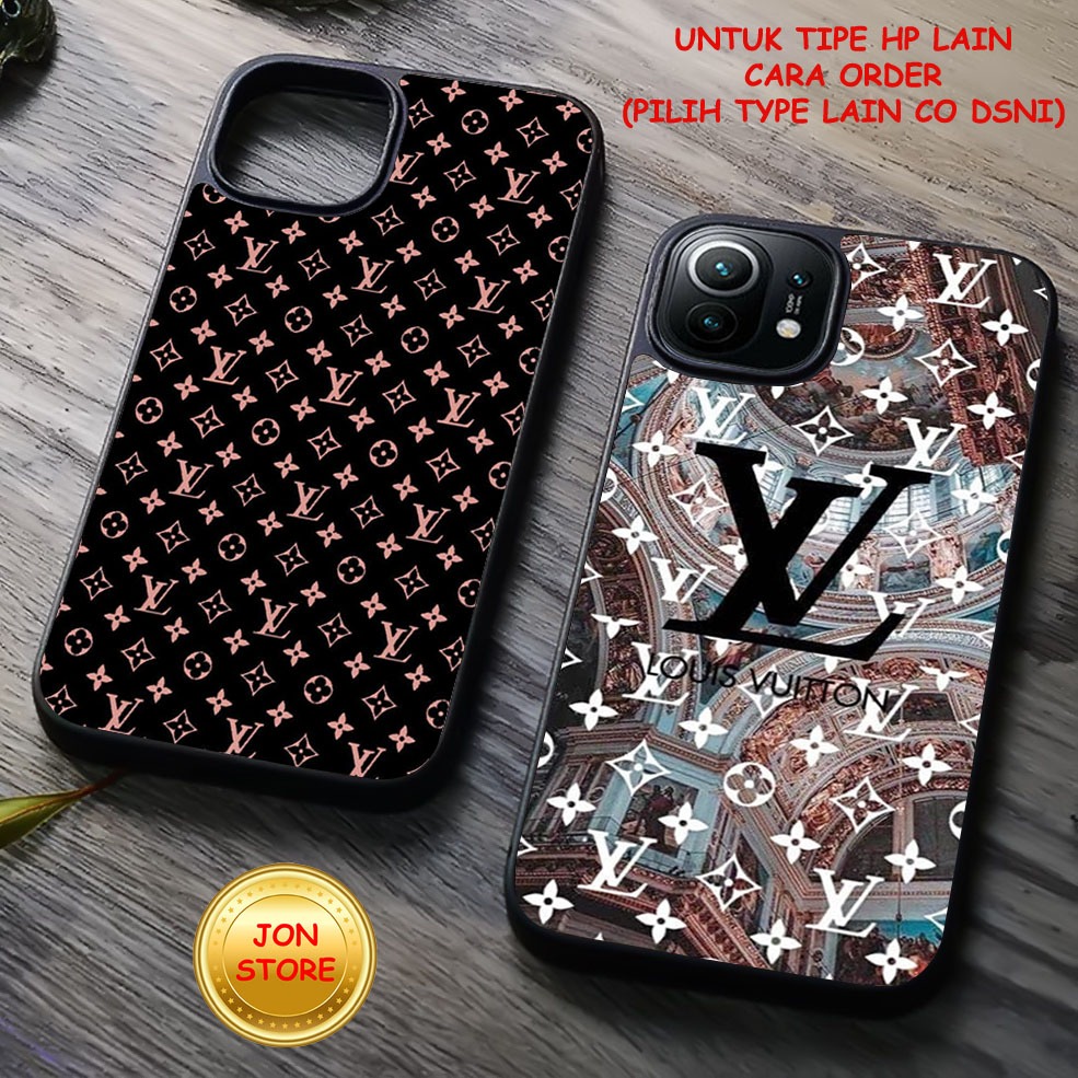 JON-STORE ( AA 31 ) Sofcase Glossy Kilau Motif LV Untuk IPHONE XR IP  X 11 12  13 14 15 15 PRO MAX  