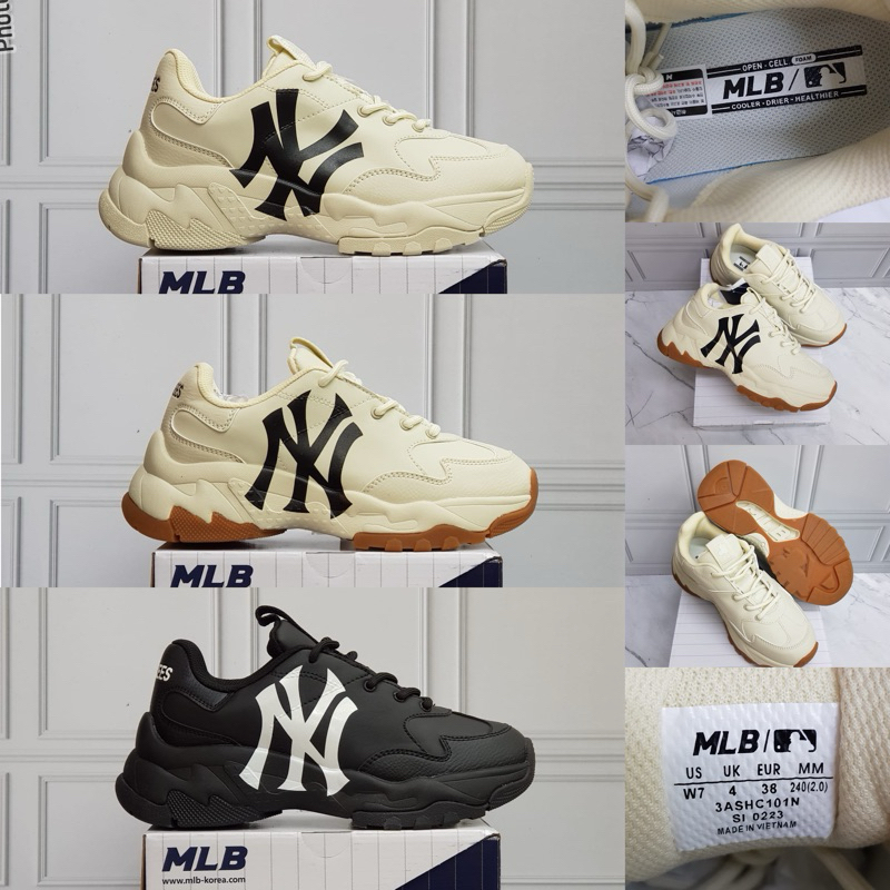 TERMURAH Sepatu MLB Chunky A New York Yankees / NY Black / New York Yankees / Sneakers / Sneaker / S