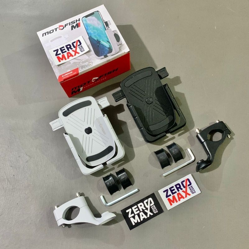 Phone Holder Gantungan HP GPS Motor MOTOFISH M1 Stang Handlebar By OsoPro Original