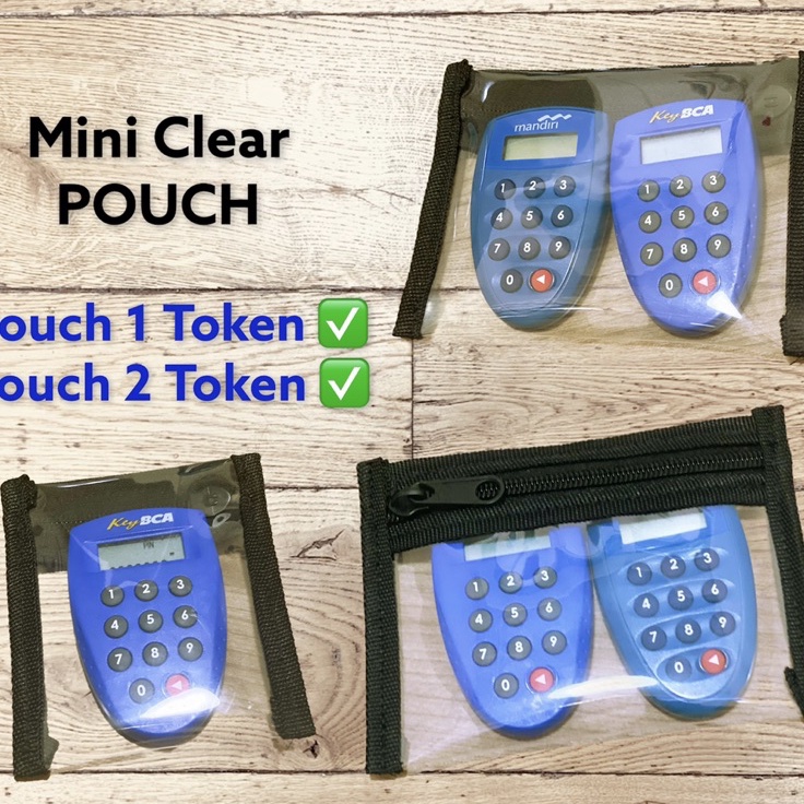 ➣✷✮ Fawn’G Handmade - Mini Clear Pouch Token / Key Bank | Pouch Token | Pouch Key BCA, Mandiri dll