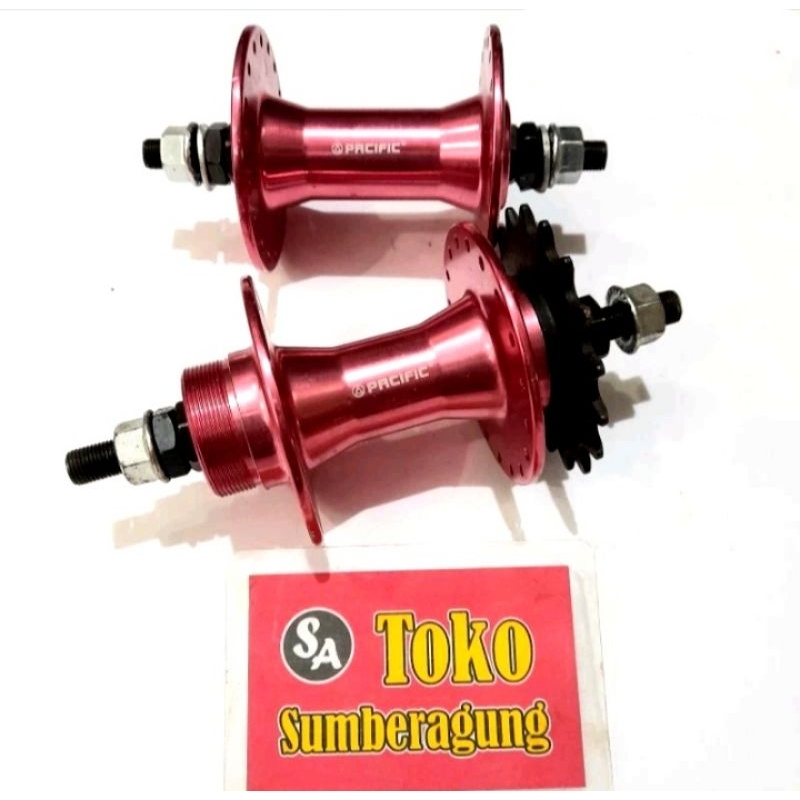 Hub aloy 32 hole dan 36 hole bos aloy 32 hole Hub Freehub bos 32 hole Hub sepeda Fixie Balap Roadbik