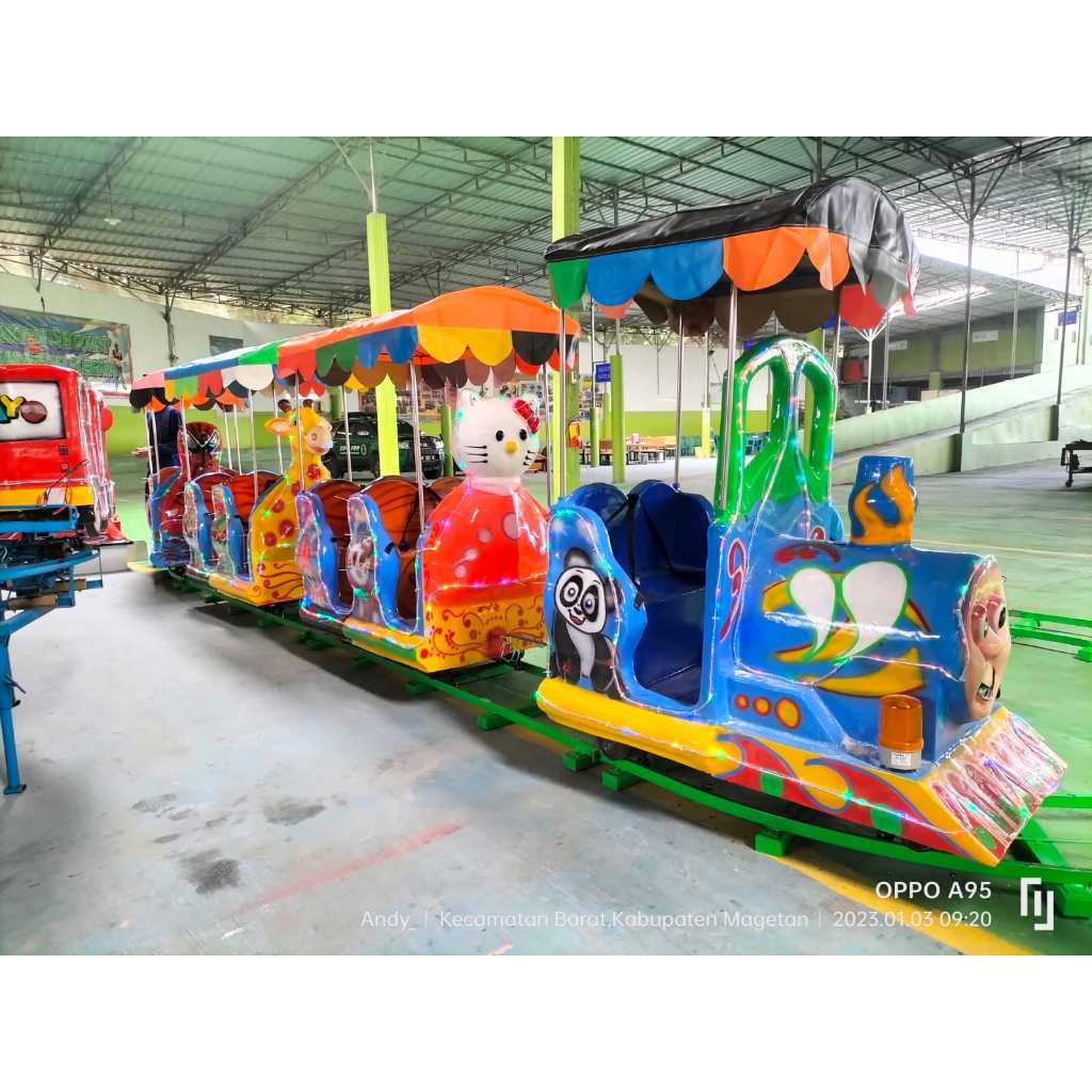 wahana odong odong kereta lantai thomas full fiber isi 4