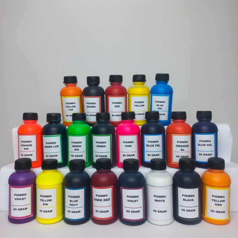 

Pigmen Warna Sablon/Pasta Basis Air 60 Gram