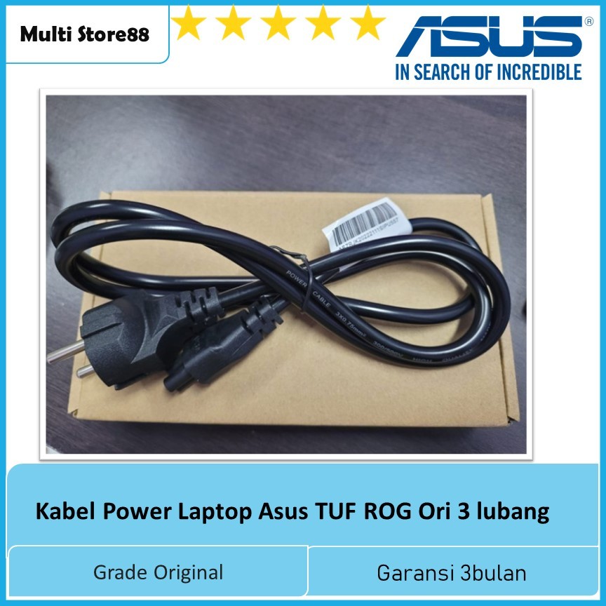 Kabel Power Laptop Asus TUF ROG Ori 3 lubang terbaru