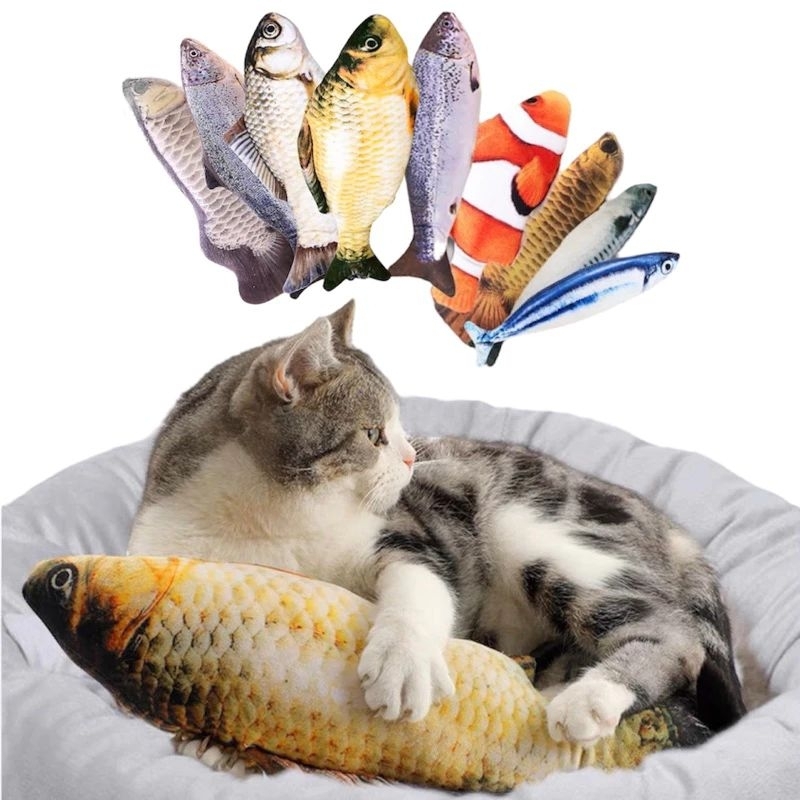 Catnip Ikan - Catmint Fish Mainan Kucing Gigitan Kucing Ikan