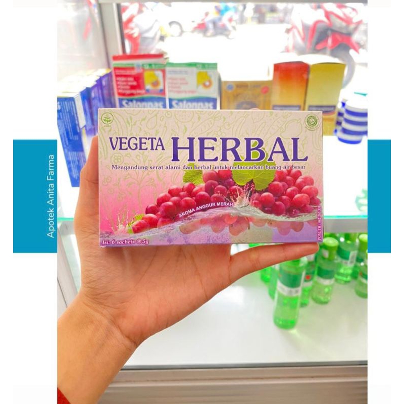 VEGETA HERBAL 1 box isi 6 sachet