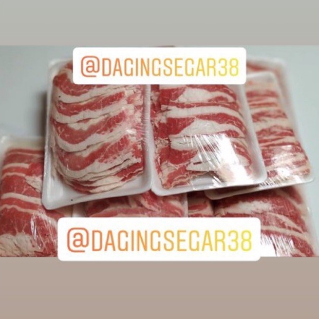 

HEMAT PROMO✅ USA SLICE BEEF @1KG - DAGING SAPI SLICE TIPIS US SHORTPLATE / DAGING YOSHINOYA