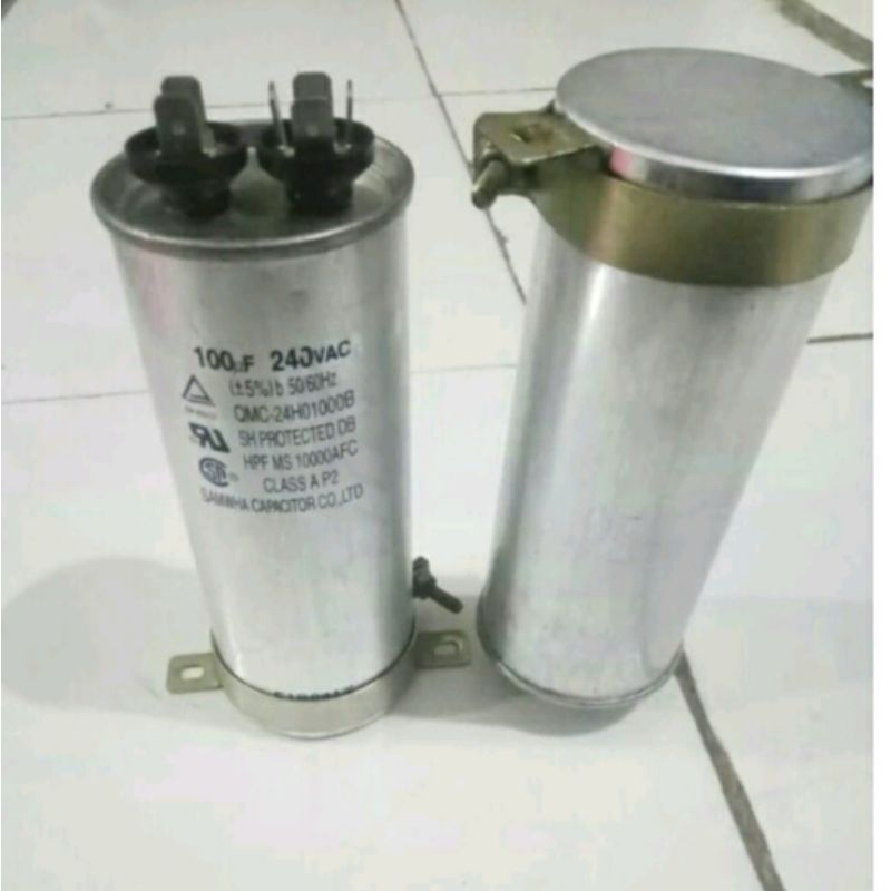 kapasitor MC 100uf 240vac original