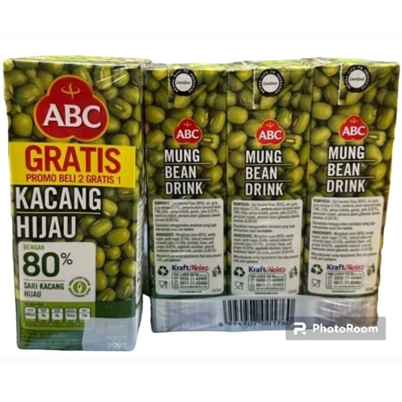 

[BELI 2 GRATIS 1] ABC Kacang Hijau 250ml