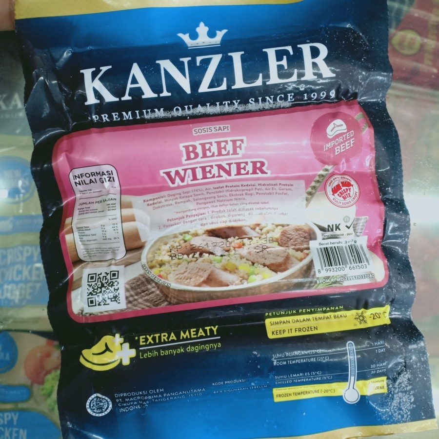 

KANZLER BEEF WIENER 360gr