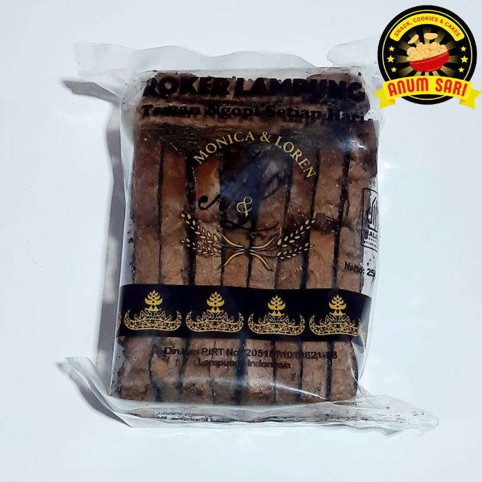 

Roker Cokelat Lampung / Roti Kering Bagelen Coklat 250 Gram - Anum Sari