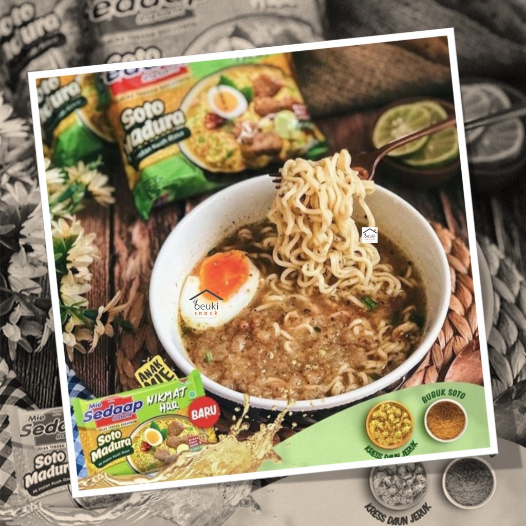 

Nafariz724 5Pcs Mie Sedaap Kuah Rasa Soto Madura Dengan Bubuk Kress Daun Jeruk