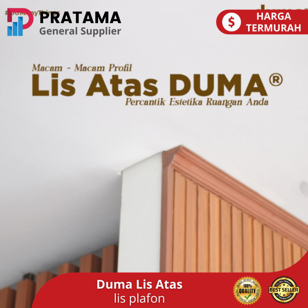 Lis Atas Plafon Tembok WPC Wall Panel Decor DUMA | surabaya