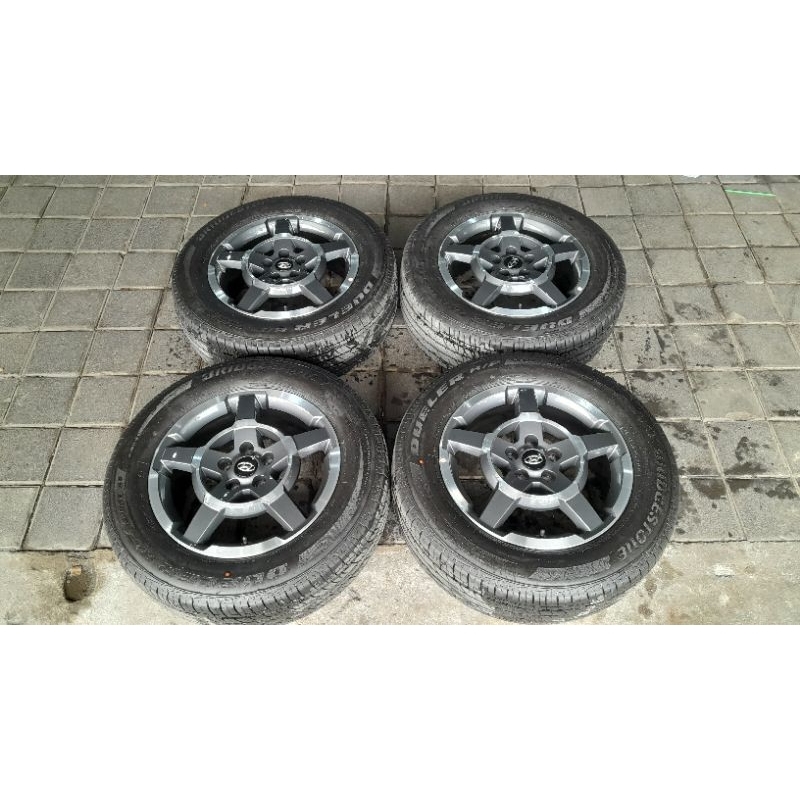 VELG DAN BAN BEKAS MOBIL OEM COPOTAN HYUNDAI PALISADE RING 18 + BAN 245 60 18 90%