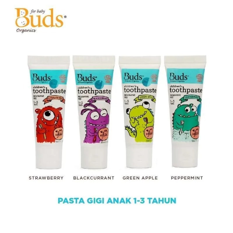 Pasta gigi anak - Buds Children's Toothpaste 1-3 years