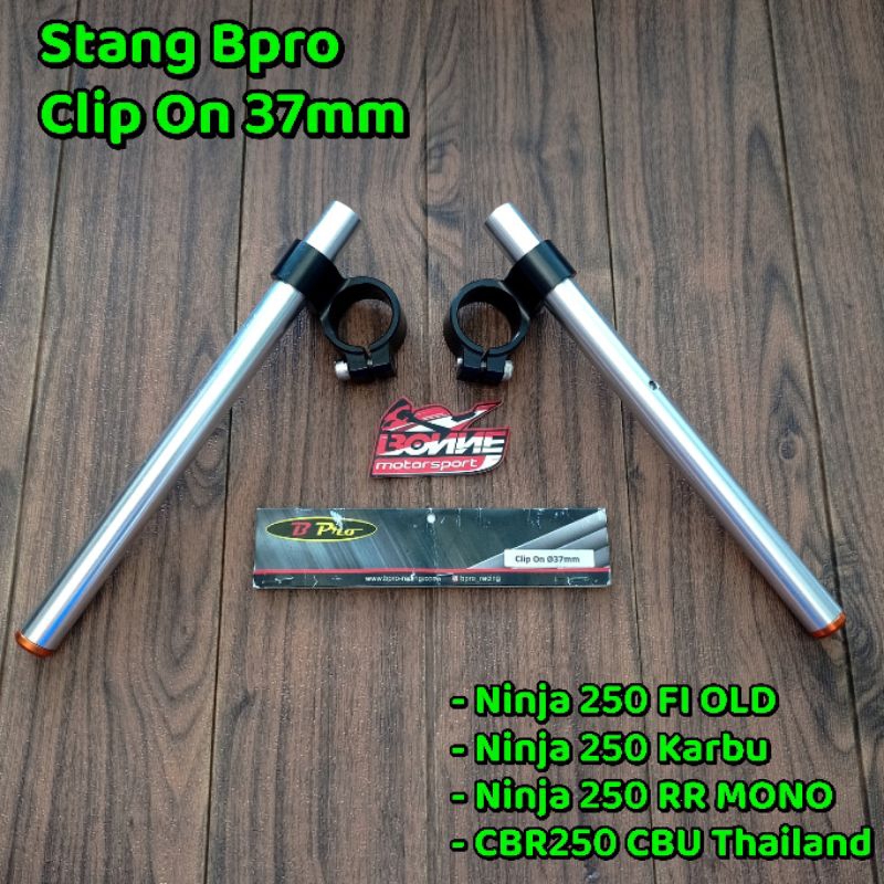 Stang Bpro 37mm Clip On Datar Ninja 250 Karbu, Ninja 250 FI Old, Ninja 250 RR MONO, CBR250 CBU Thail