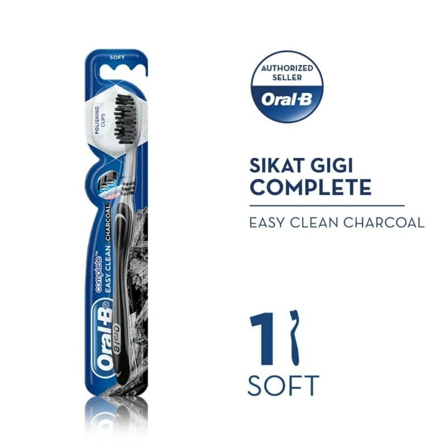 SIKAT GIGI CLEAN SOFT ORAL-B CHARCOAL / SIKAT GIGI ORAL B BULU HALUS