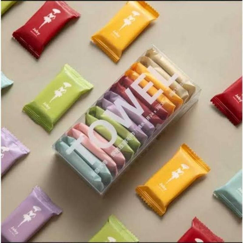 ❤Afnansa❤ [14pcs] Tissu Magic Portable ~ Handuk Tisu Travel  isi 14/pack Tissu