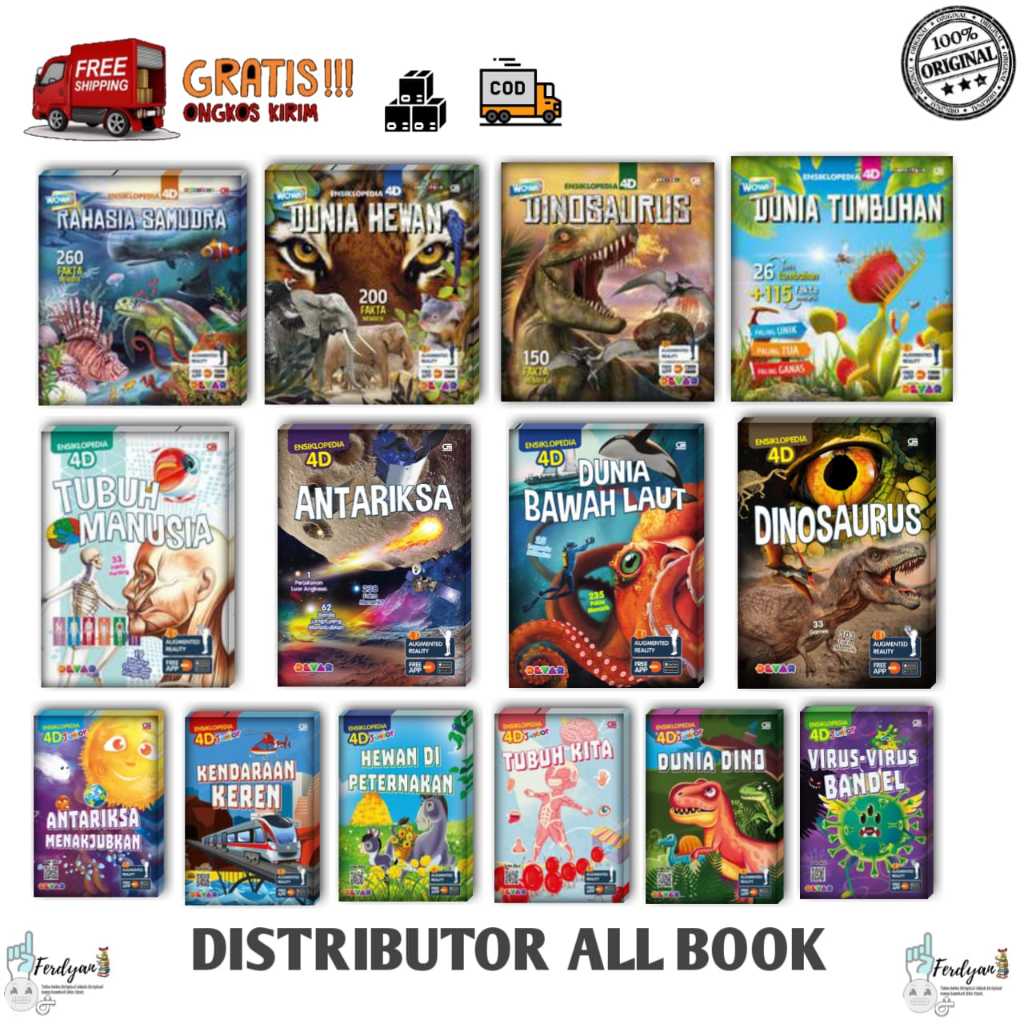 Buku Ensiklopedia 4D Antariksa Ensiklopedia 4D Mikro Antariksa Ensiklopedia 4D  Dunia Bawah Laut Ens