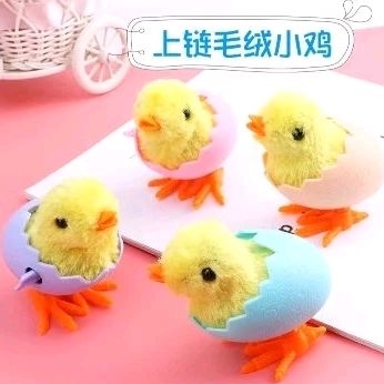 Mainan Anak AYAM TELUR WARNA WARNI - Ayam Putar Berjalan