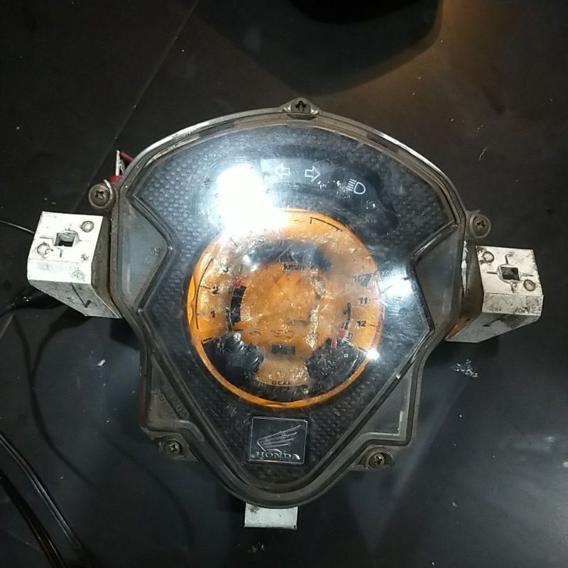 (kondisi polaris mengelupas) spedo speedometer sepedometer cs1 Original normal minus minta ganti pol