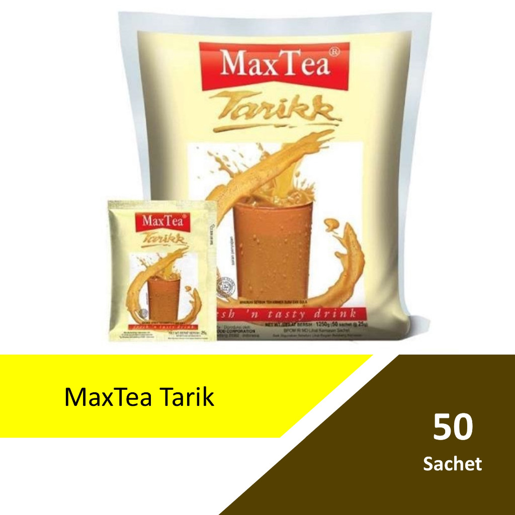 

max tea teh tarik 1 bag pack isi 50 sachet & isi 30 sacshet