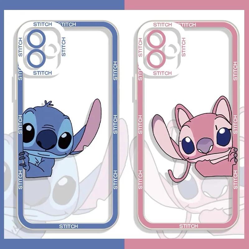 #M22 Case Fullcover Bening Stitch Couple For Iphone 11 (Oppo/vivo/redmi/realme/iphone/infinix/samsun