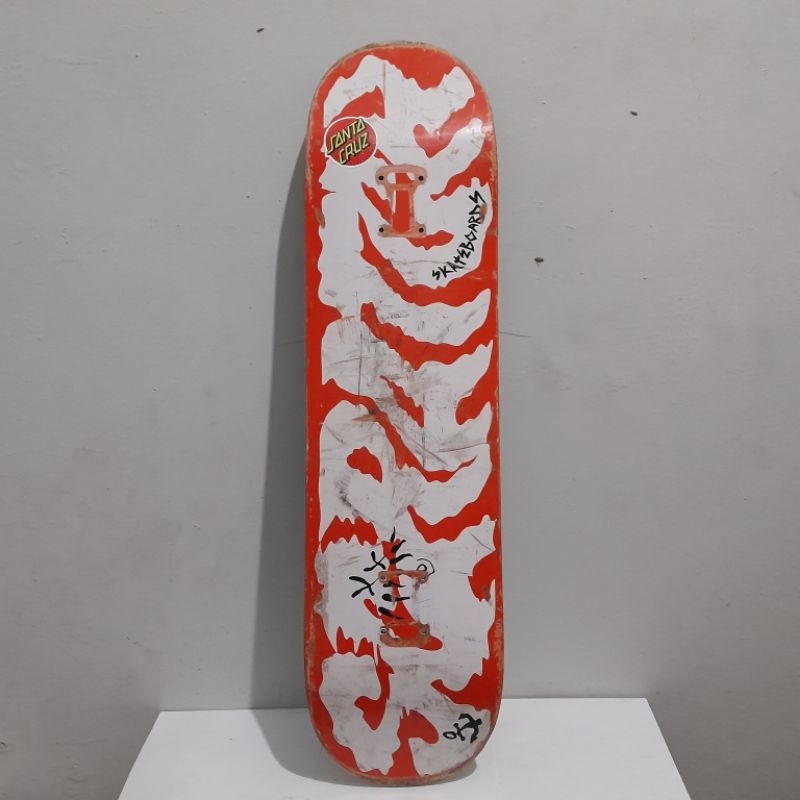 SKATEBOARD DECK SCRATCH "FISH FANG" SIZE 8.0