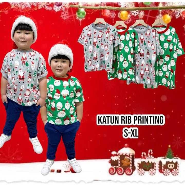 Kaos Natal Anak-Anak dan Dewasa / Kaos Natal Cewe Cowo