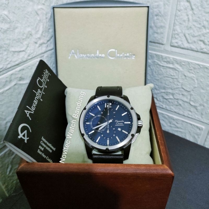 Alexandre Christie second AC6486MC Chronograph preloved jam tangan pria bekas berkualitas