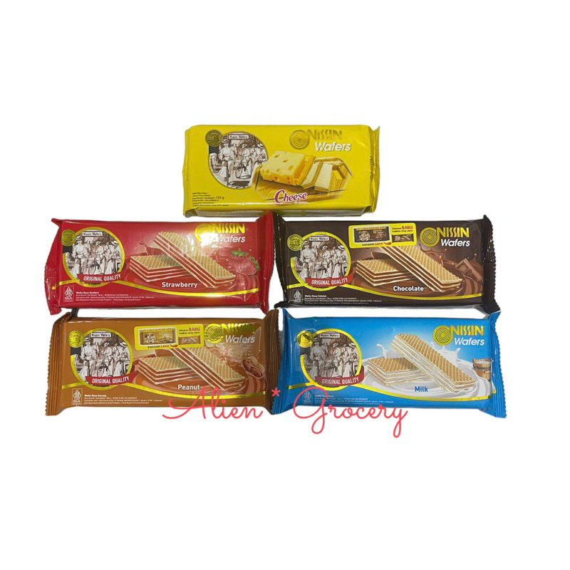 

Nissin Wafer Coklat Chocolate Strawberry Cheese Keju Milk Susu Kacang 100gr