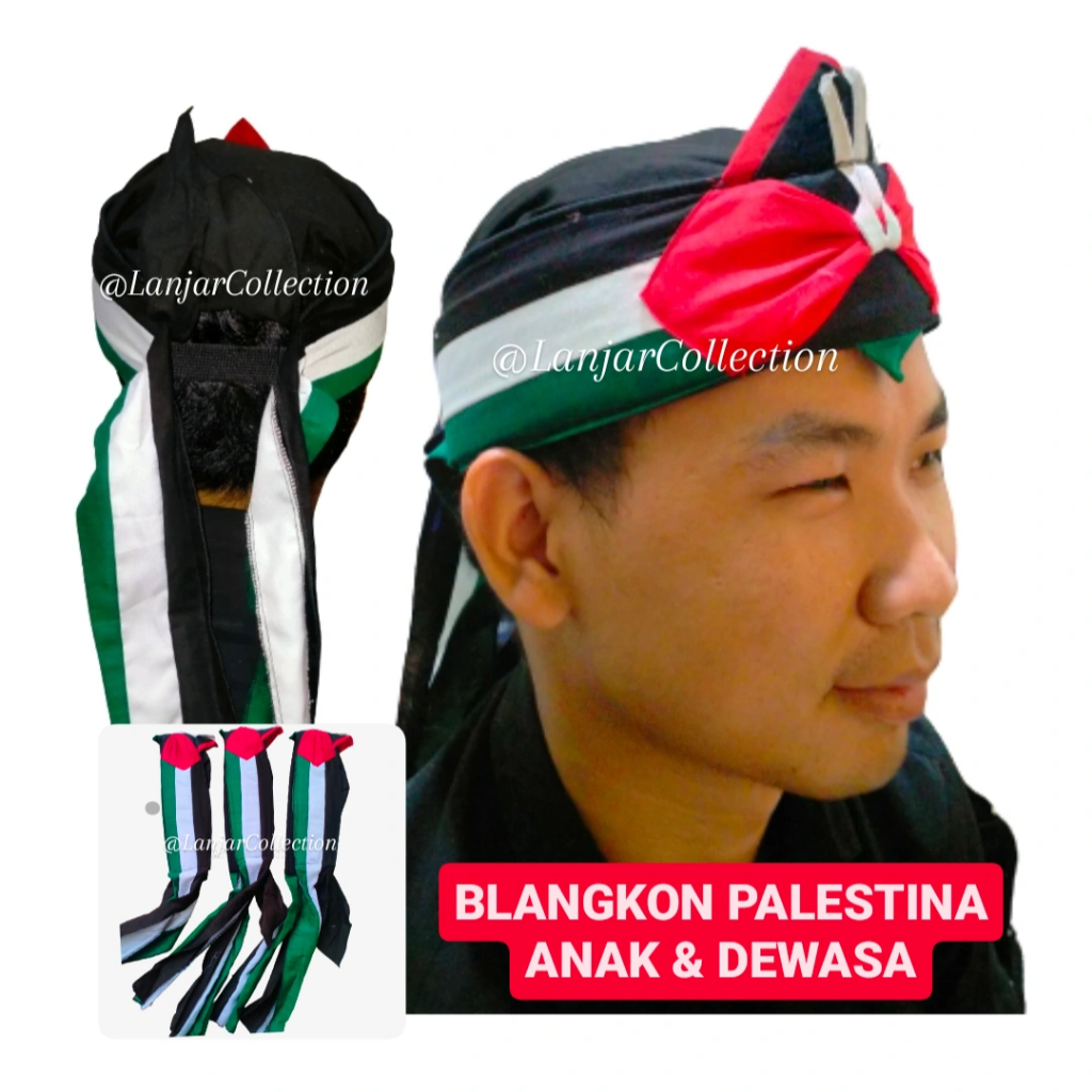 Ikat kepala Palestina/ Blangkon Palestina / Blangkon Palestina Murah / Ikat Kepala Palestina Murah