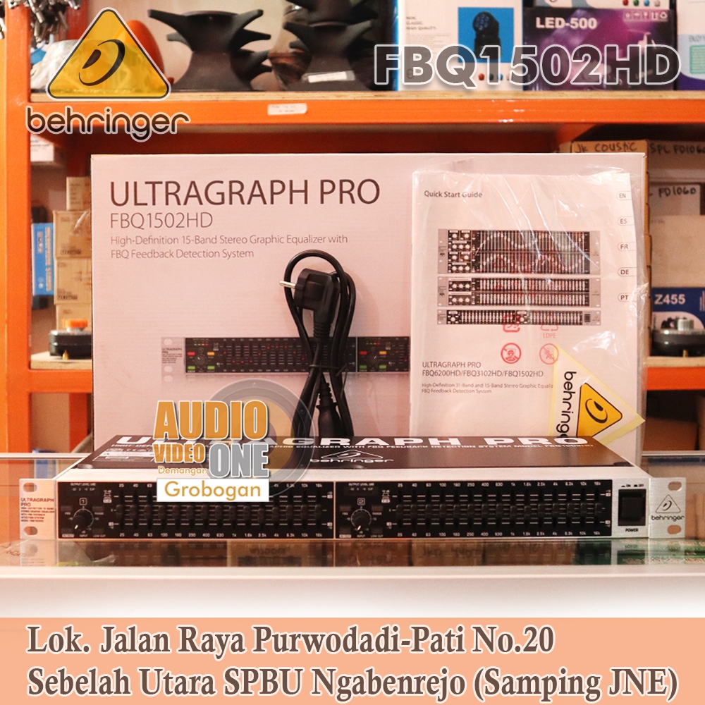 Equalizer Behringer Ultragraph Pro FBQ1502HD Ekualiser 2 x 15 Band Original Garansi Resmi