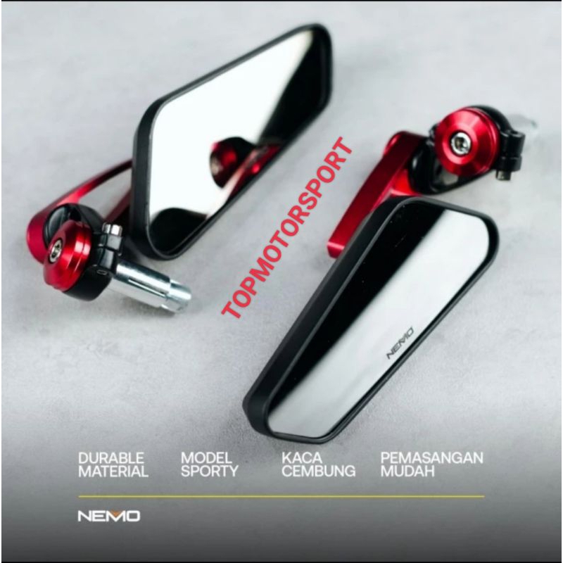 NEMO SPION JALU BAR END MODEL RIZOMA UNIVERSAL NMAX/PCX/X-MAX/FILANO/NINJA/AEROX/VARIO/ADV/WR 155/KL