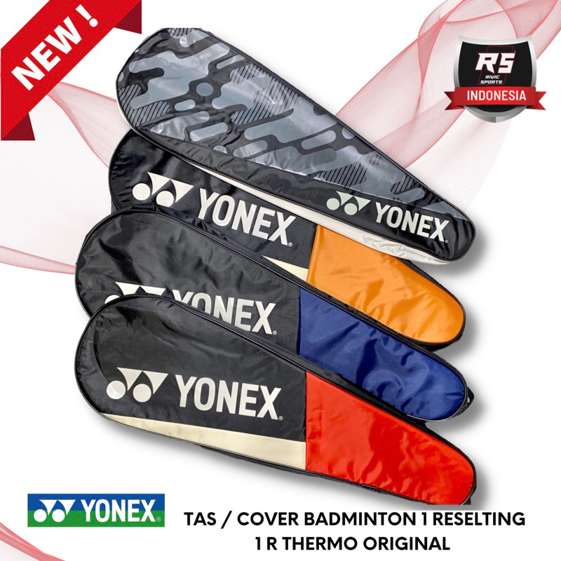 TAS COVER BADMINTON YONEX 1 Sleting 1 R THERMO ORIGINAL YY Muat 1-4 Raket