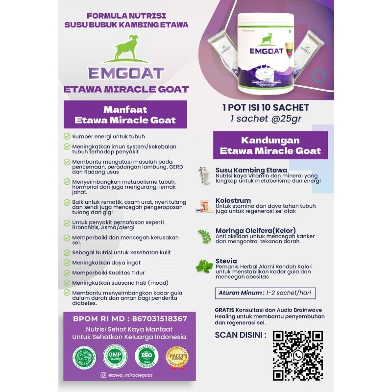 

Emgoat Susu Kambing Etawa Emgoat