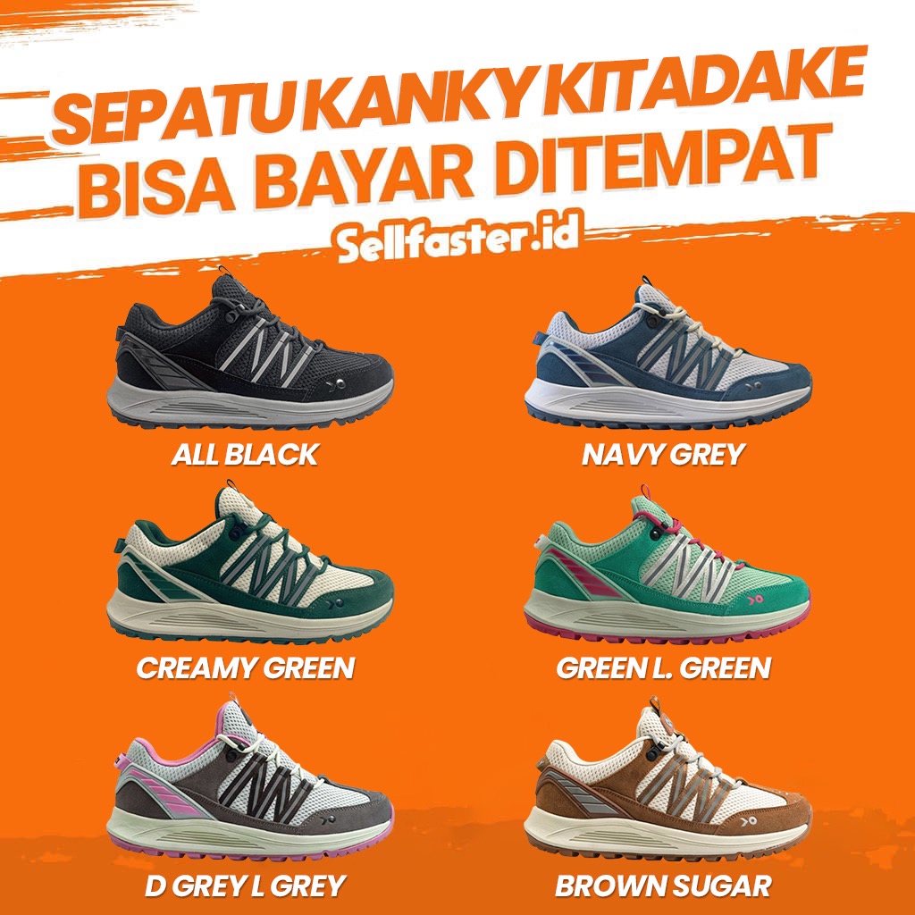 [ORIGINAL] Kanky Story Kitadake | Kitadake All Black | Green | Navy Grey | Brown Sugar | Green L. Gr