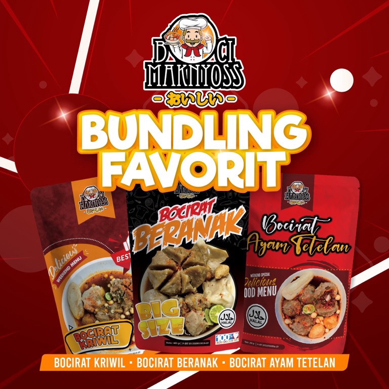 

Prioritas Bundling Favorit( Bocirat Kriwil , Bocirat Beranak , Bocirat Ayam Tetelan )