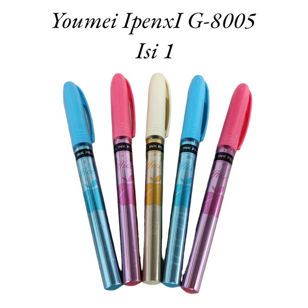 

AS888 - Youmei Pulpen Tinta Gel / Gel Pen Ipen11 Office & Exam Warna Hitam Isi 1
