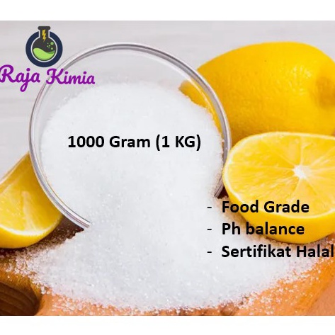 

Stok baru CITRIC MONOHYDRATE/ CITRUN / SITRAT - 1 KG