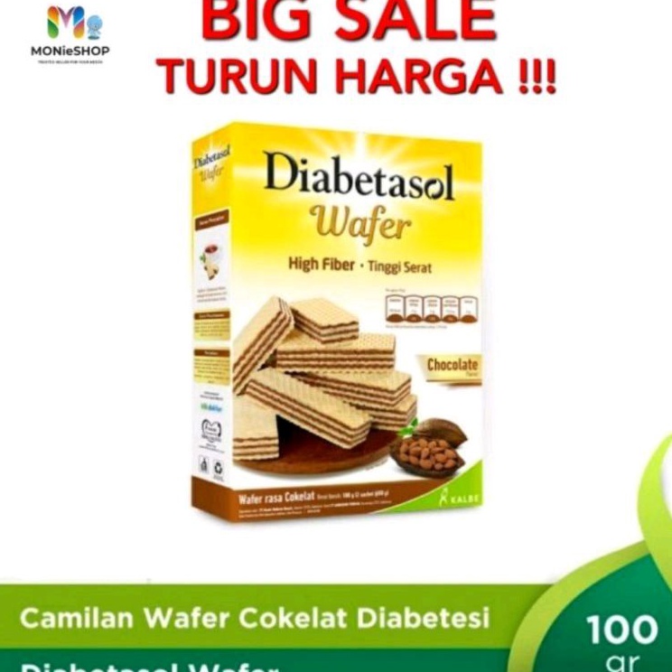 

Meroket DIABETASOL WAFER CHOCOLATE 100gr HIGH FIBER DIABETES