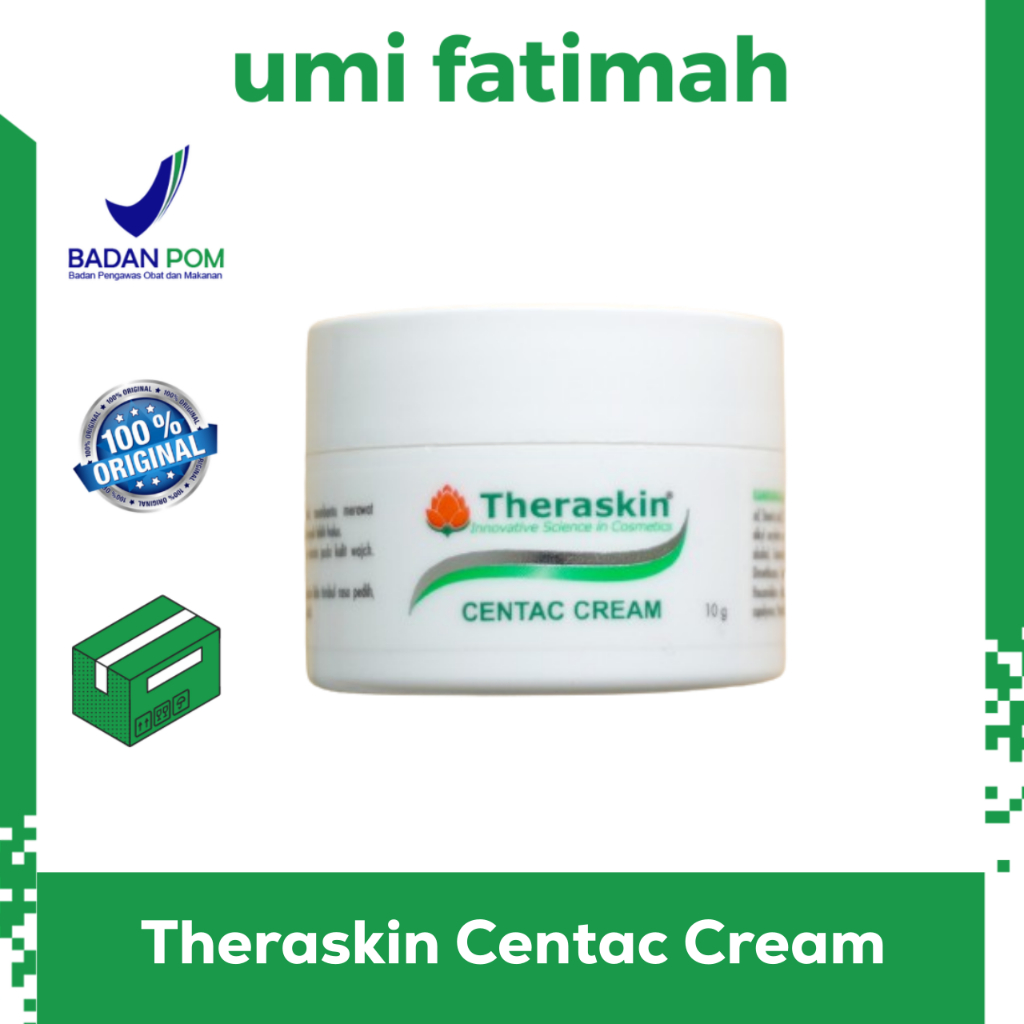 Krim BOPENG dan Jerawat Ringan - Centac Cream Theraskin 10gr Halal BPOM MUI - Penghilang bopeng waja